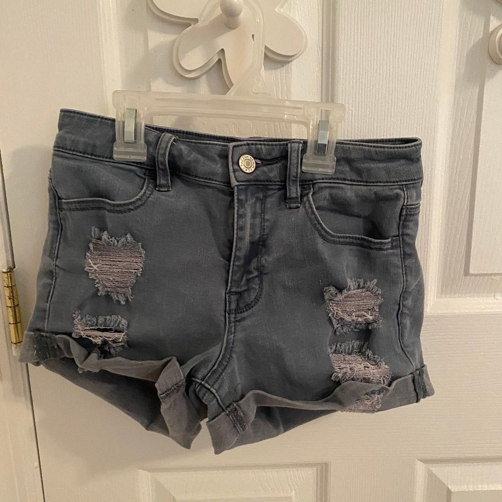 pacsun distressed high waisted shorts